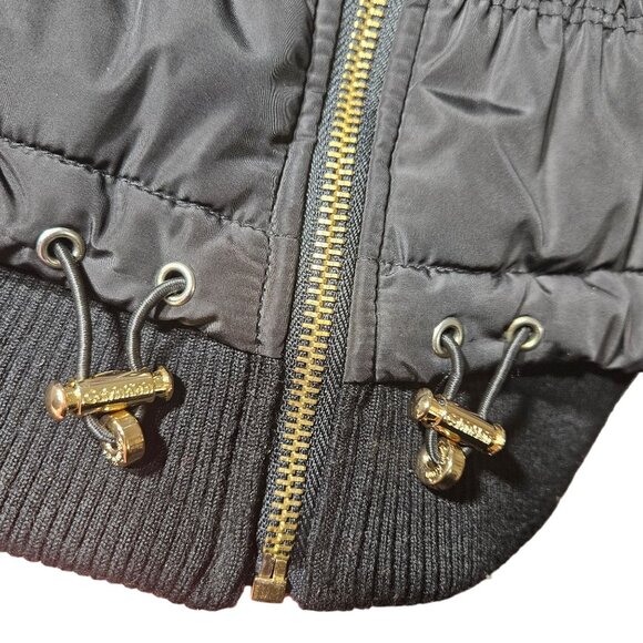 Calvin Klein Performance Black Quilted Vest With Gold Zipper & Smartphone Pocket - Picture 4 of 5